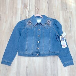 Woman’s Embroidered Blue Denim jacket
